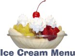 Ice Cream Menu