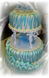 Blue Zebra Cake