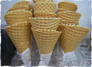 waffle cones